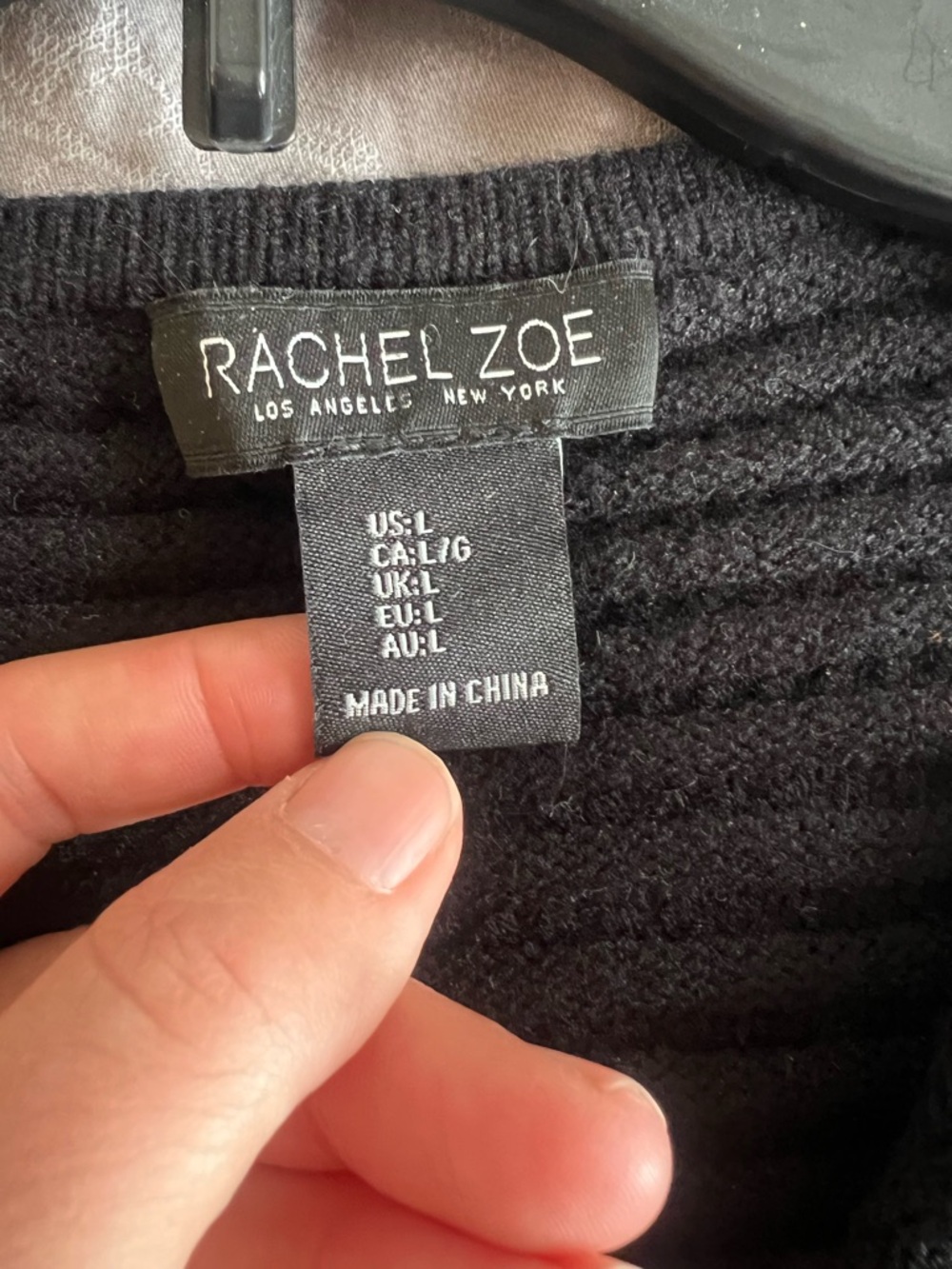 Rachel Zoe black chunky knit cardigan - Picture 2 of 7